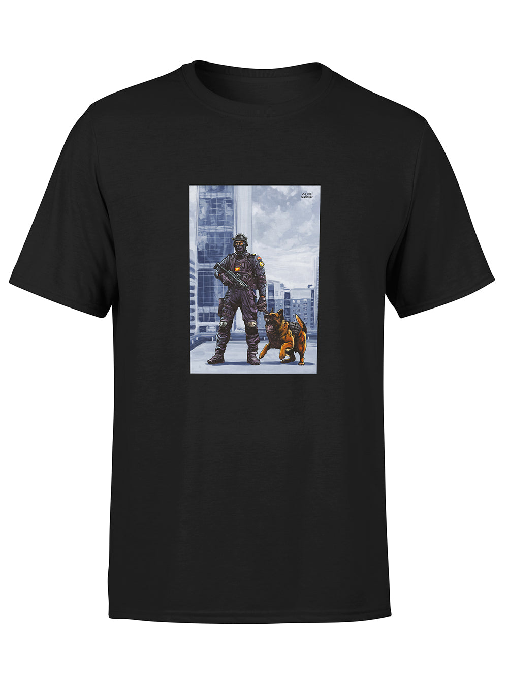 Black cat commando t shirt best sale