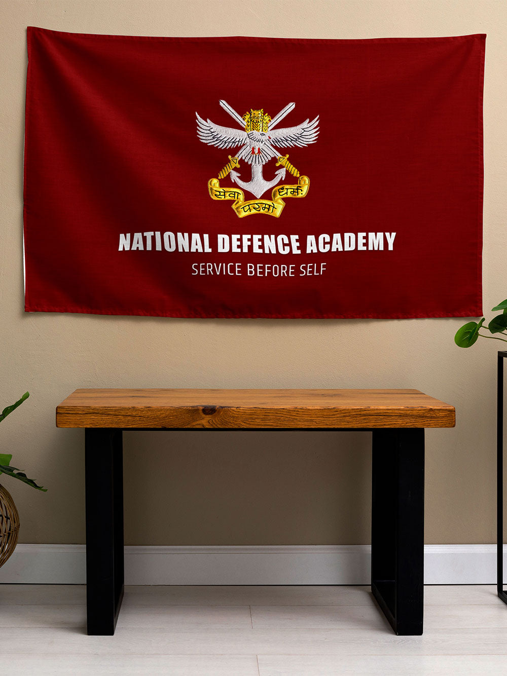 National Defence Academy NDA Wall Flag