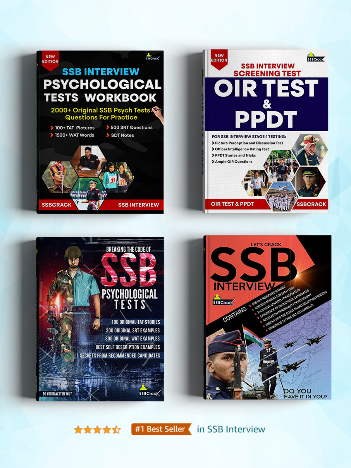 SSB Interview Books Power Pack: 4 Essential Books for Defence Aspirants