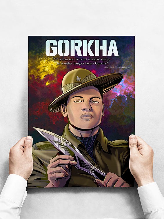 Indian Army Gorkha Poster